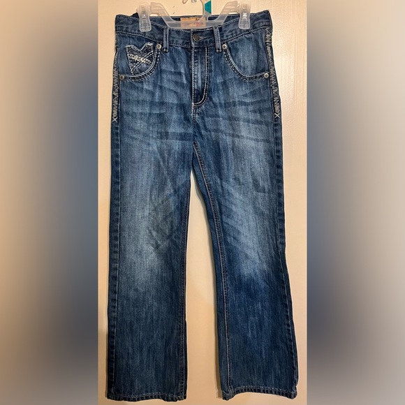 Boys wrangler 20X Jeans. Size 14R. No 42. Relaxed straight leg. EUC. - Picture 1 of 6